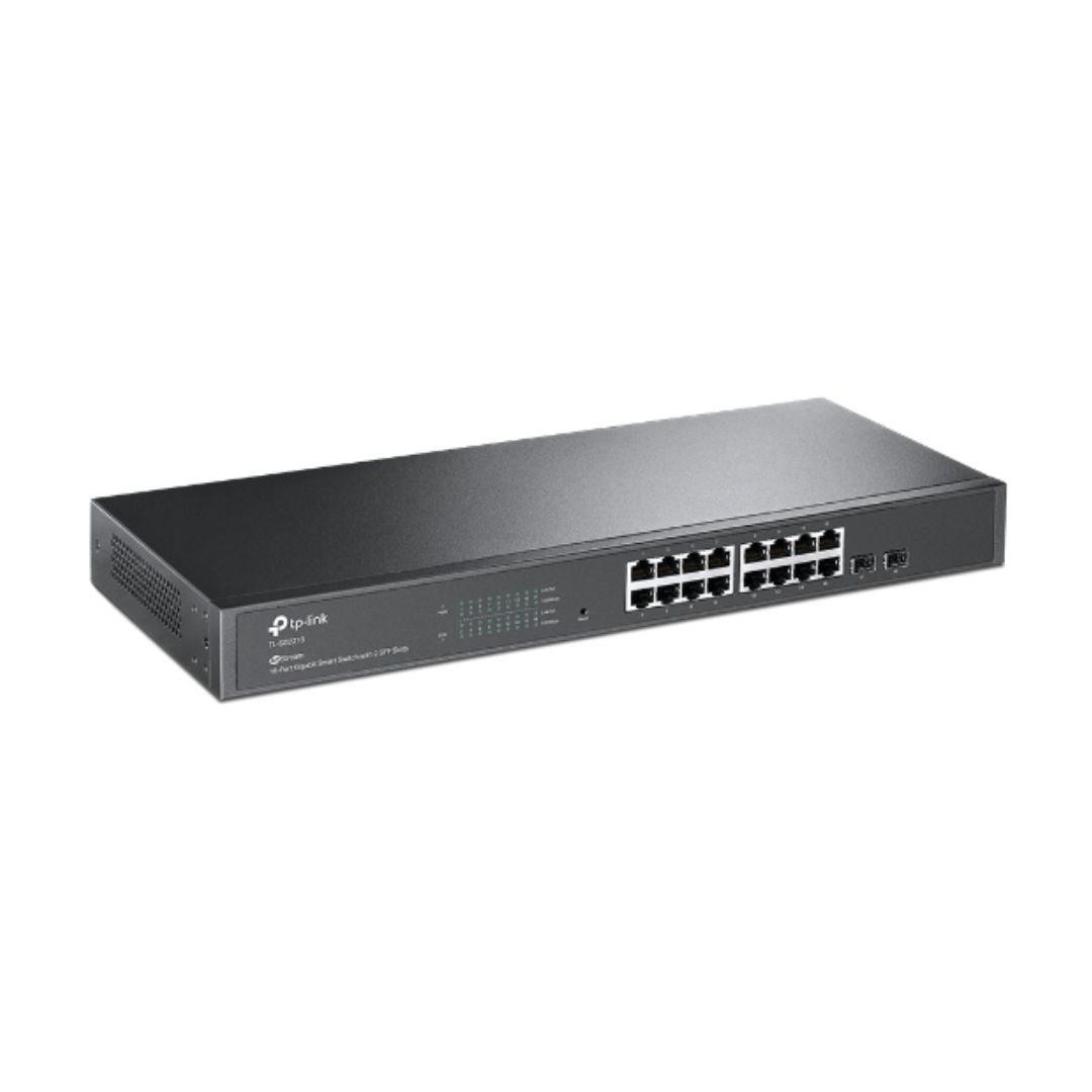 Switch TP-Link 2xSFP 16 Puertos Gigabit L2 Soporta VLAN QoS GUI Limitacion de Trafico IPS TL-SG2218