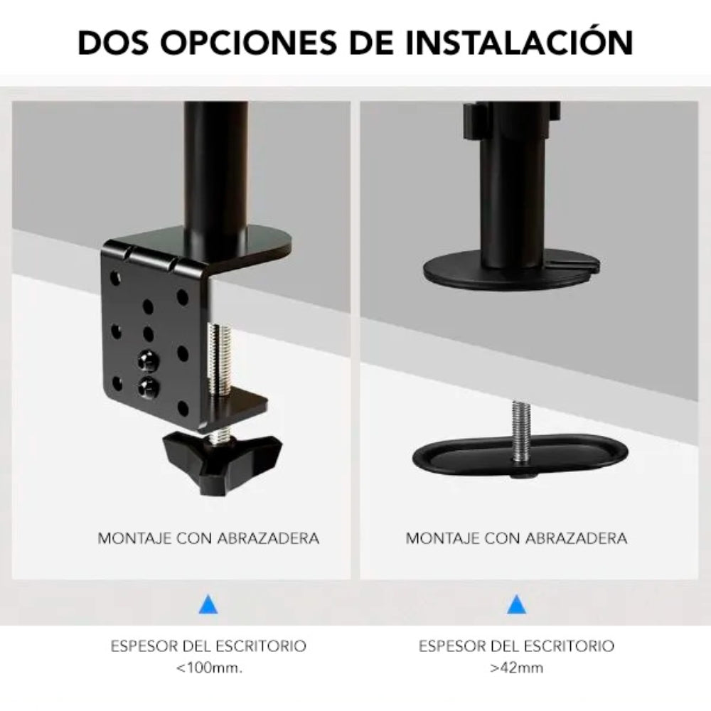 Soporte de Monitor Dimax de 27'' y Portatil Soporta 9Kg B008