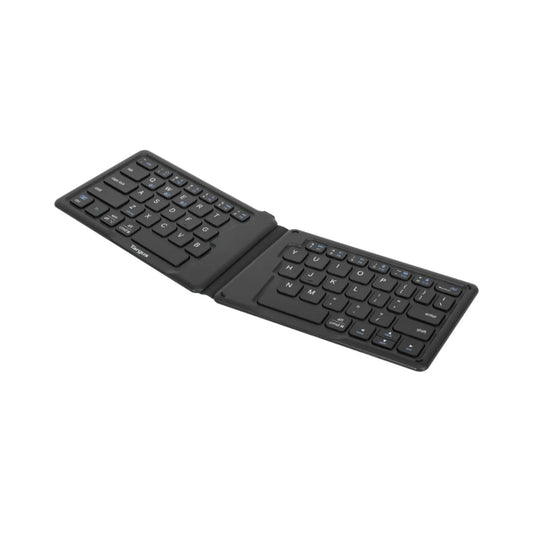 Teclado Targus Ergonomico Plegable Diseño Ultracompacto Compatible con Windows Andriod iOS iPadOS Conectividad Bluetooth hasta 3 Dispositivos AKF003ES