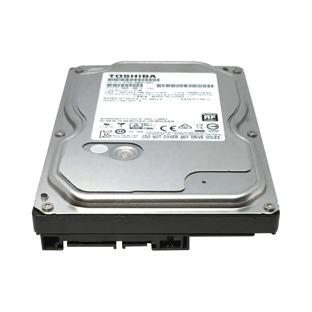 Disco Duro Toshiba 1TB 5700RPM Cache 32MB Sata 6Gbps Optimizado para Grabador de Alto Consumo Funciona 24/7 Reacondicionado DT01ABA100V