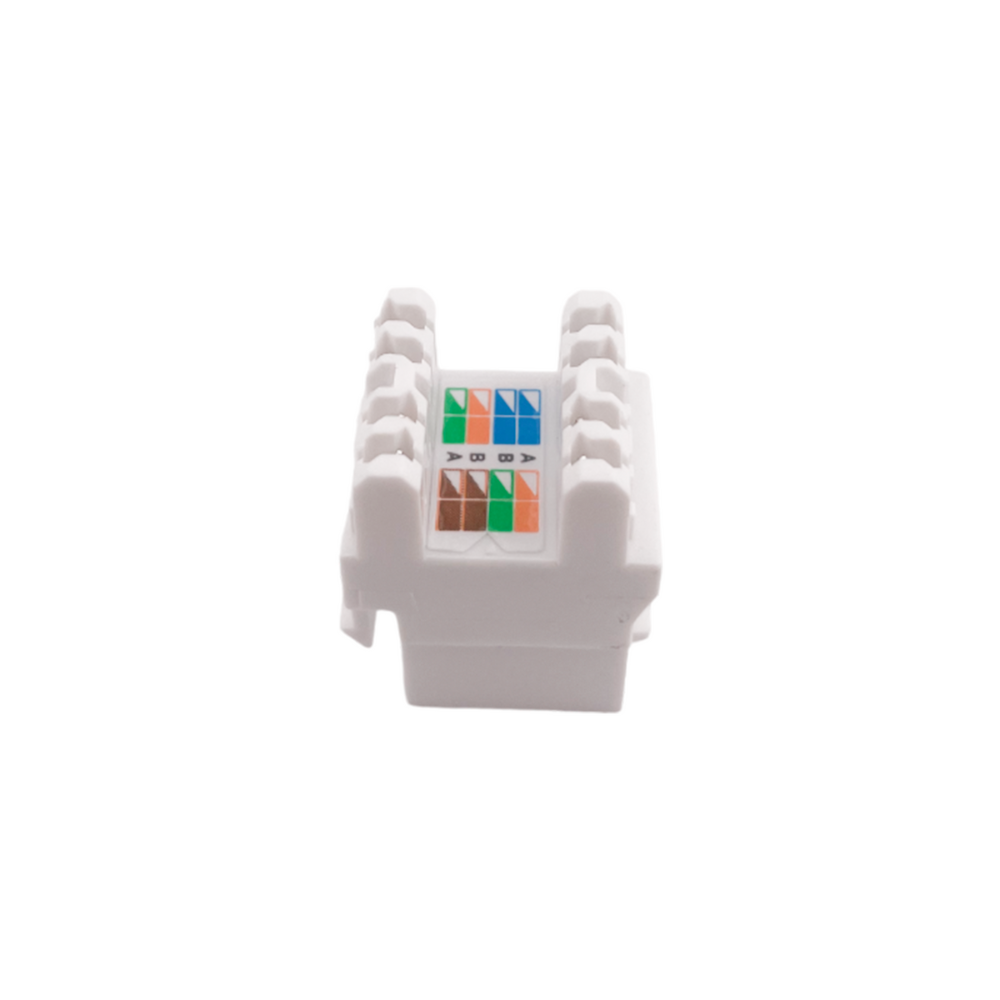 Keystone Jack Dimax Cat6 Cumple ISO IEC 11801 TIA EIA 568C color Blanco C847