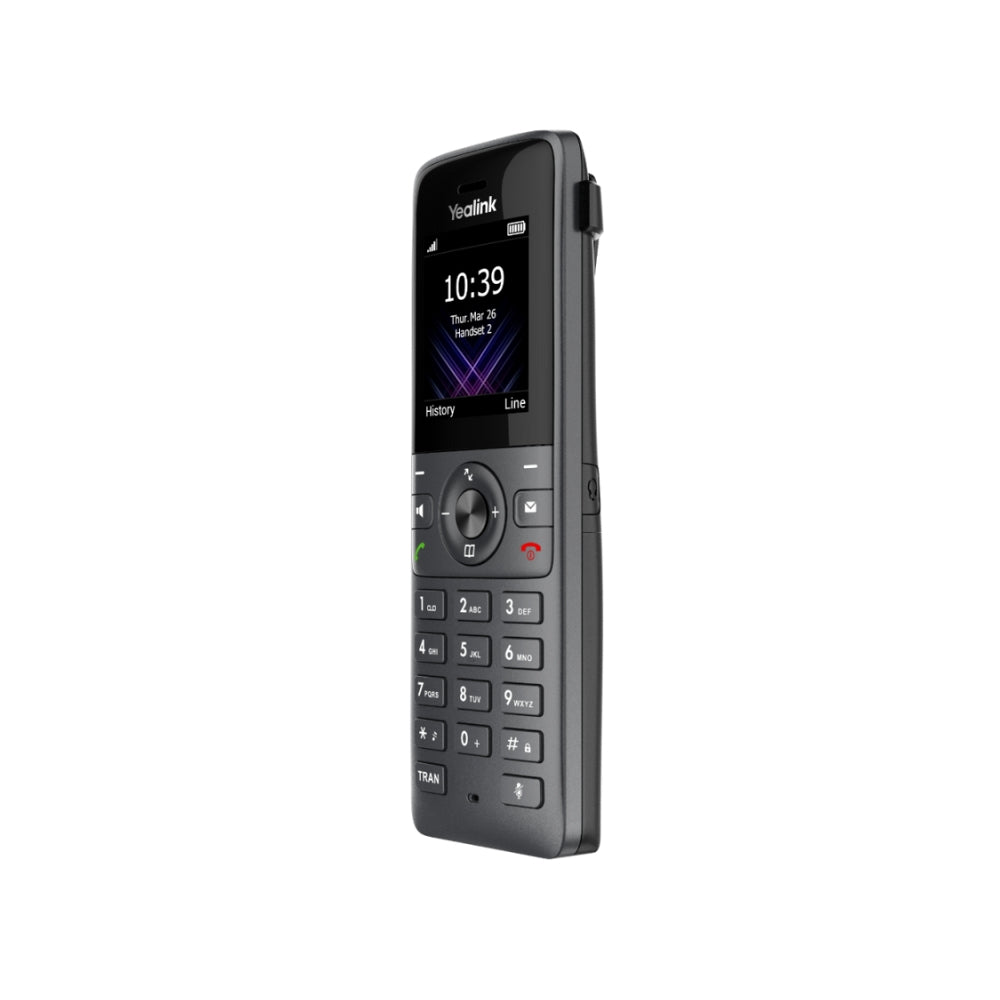 Telefono IP Yealink Inalambrico con Base Maestra Tecnologia Dect 1xEthernet 100Mbps Pantalla LCD Color 1.8" Soporta W56H 10xCuentas SIP 20 Llamadas Simultaneas W73P