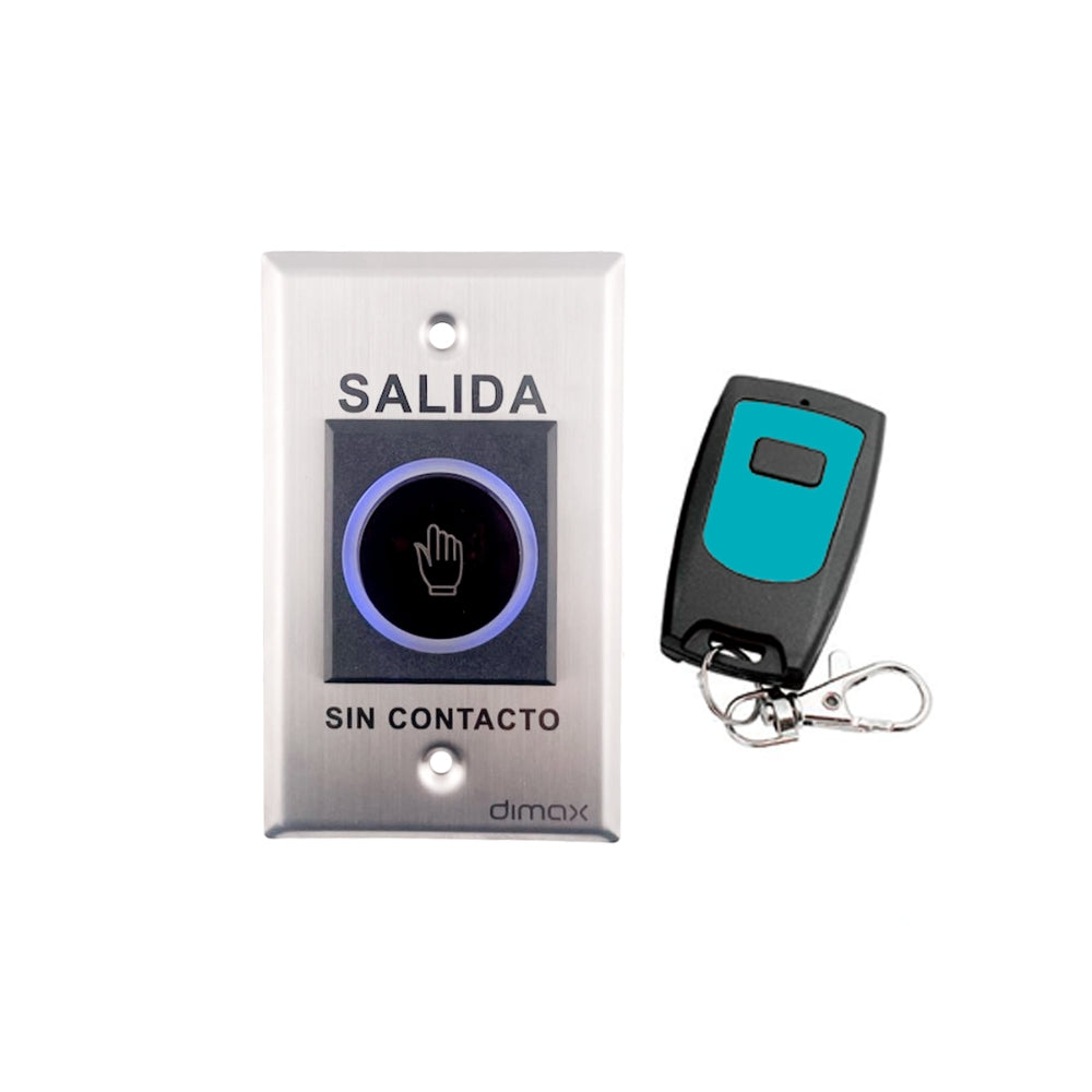 Boton Dimax para Accionamiento sin toque con Control Remoto Conexion NO NC COM C770