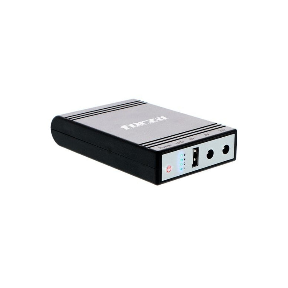 Mini UPS Forza y Cargador Portatil de 14W Salida 5/9/12 Vdc DC-140USB