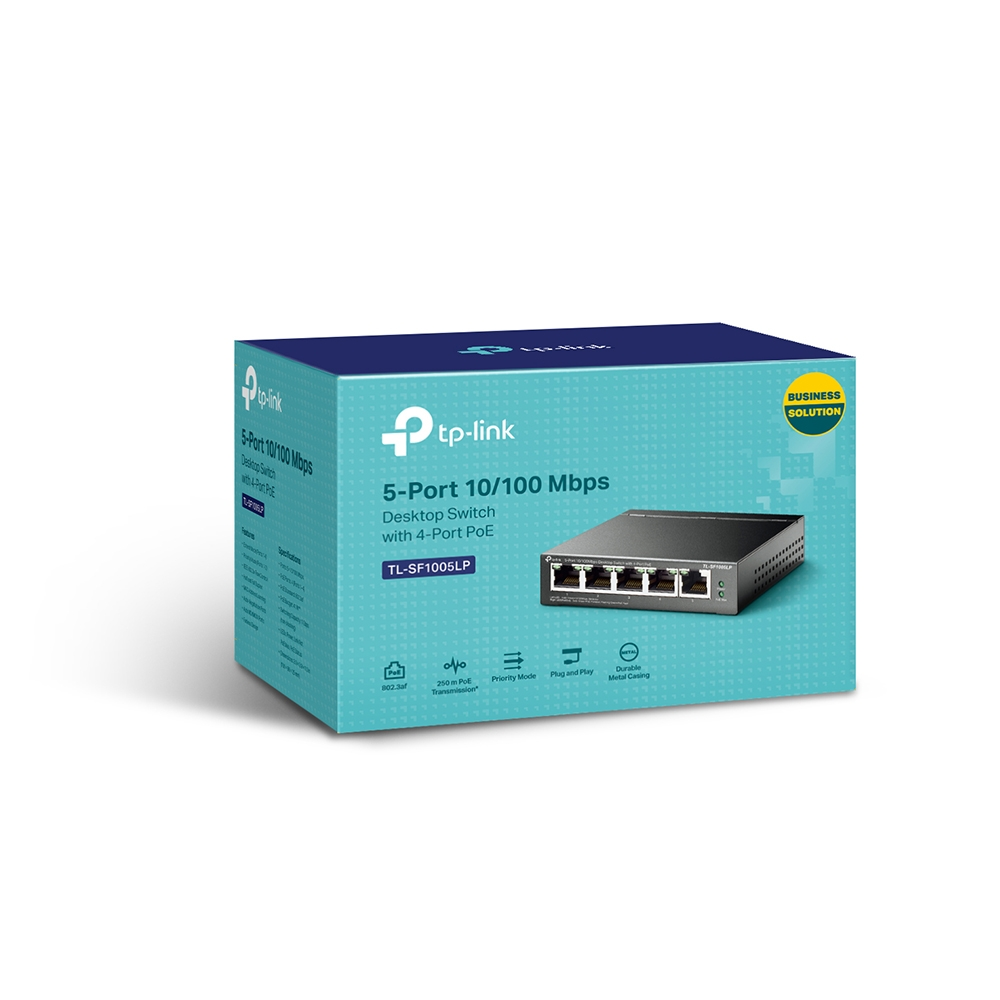 Switch TP-Link 5 Puertos 10/100 Mbps POE TL-SF1005LP