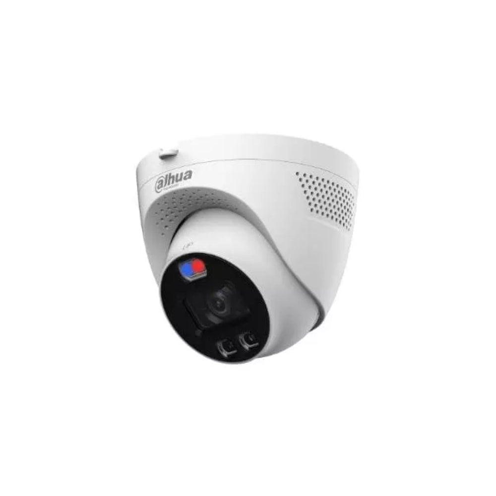Camara Dahua HDCVI Domo 5MP Full Color 24/7 Interface de Salida para Alarmas y Sirena Lente 2.8mm IR 40 metros 25fps 5MP IP67 HAC-ME1509TQN-A-PV-028-S2
