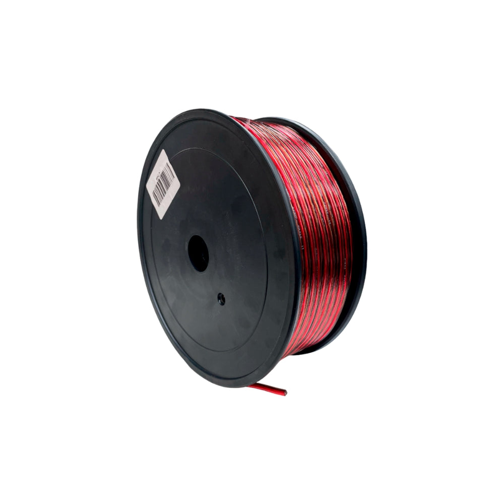 Rollo de 100Metros de Cable de Audio Dimax CCA Cobre Desnudo #14 Bobina de Plastico C746