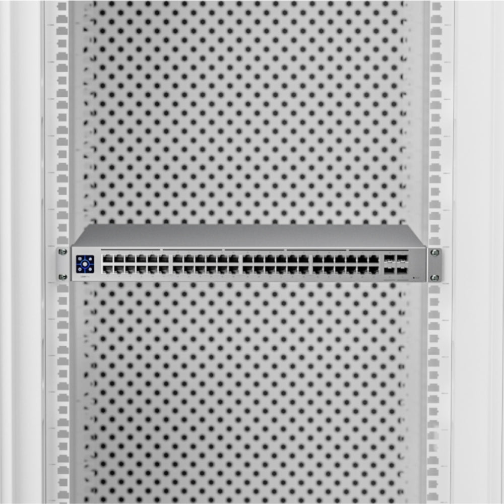 Switch Ubiquiti Unifi USW Pro 4xPuetos SFP+ 48xPuertos Gigabit Capa 2/3 Pantalla Tactil 1.3" Rackeable Unifi Controller UB-USW-PRO-48