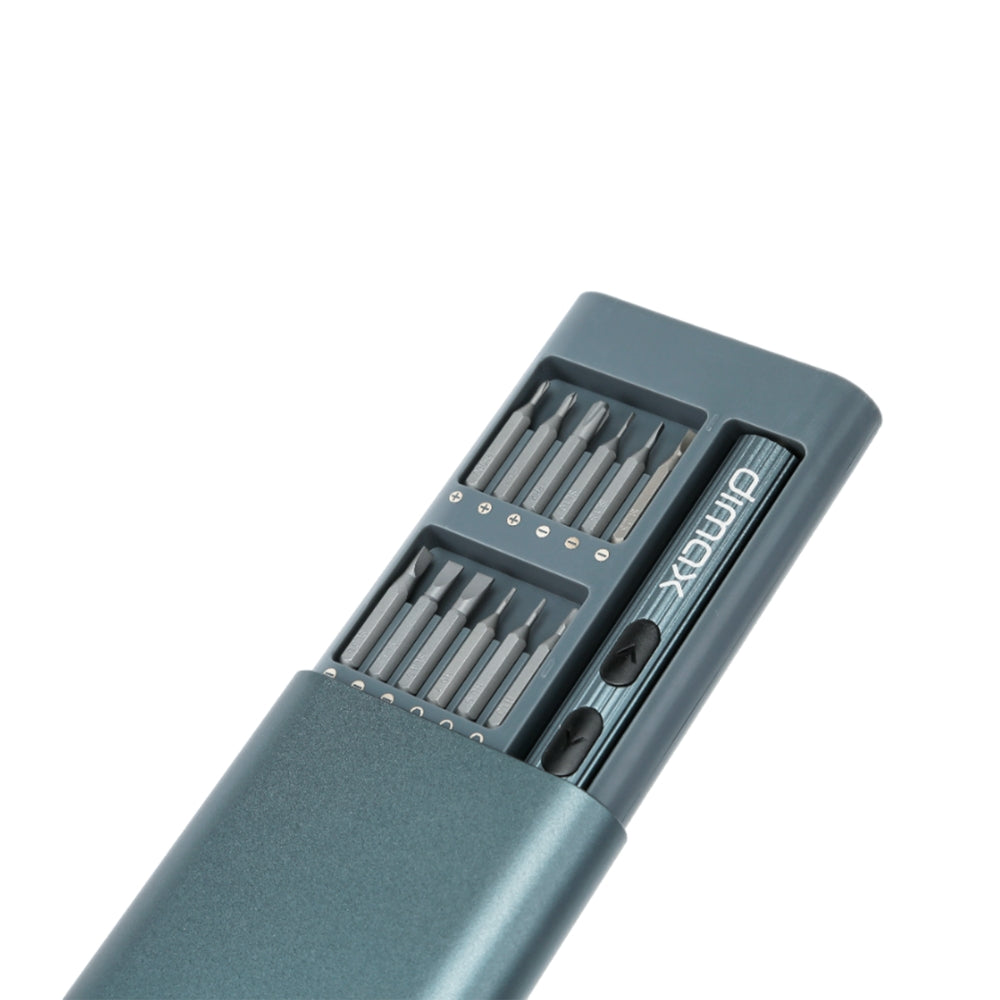 Destornilladores Dimax Electrico Kit 62en1 Estuche y Mango de ALuminio con Pantalla Bateria 500mAh Y004