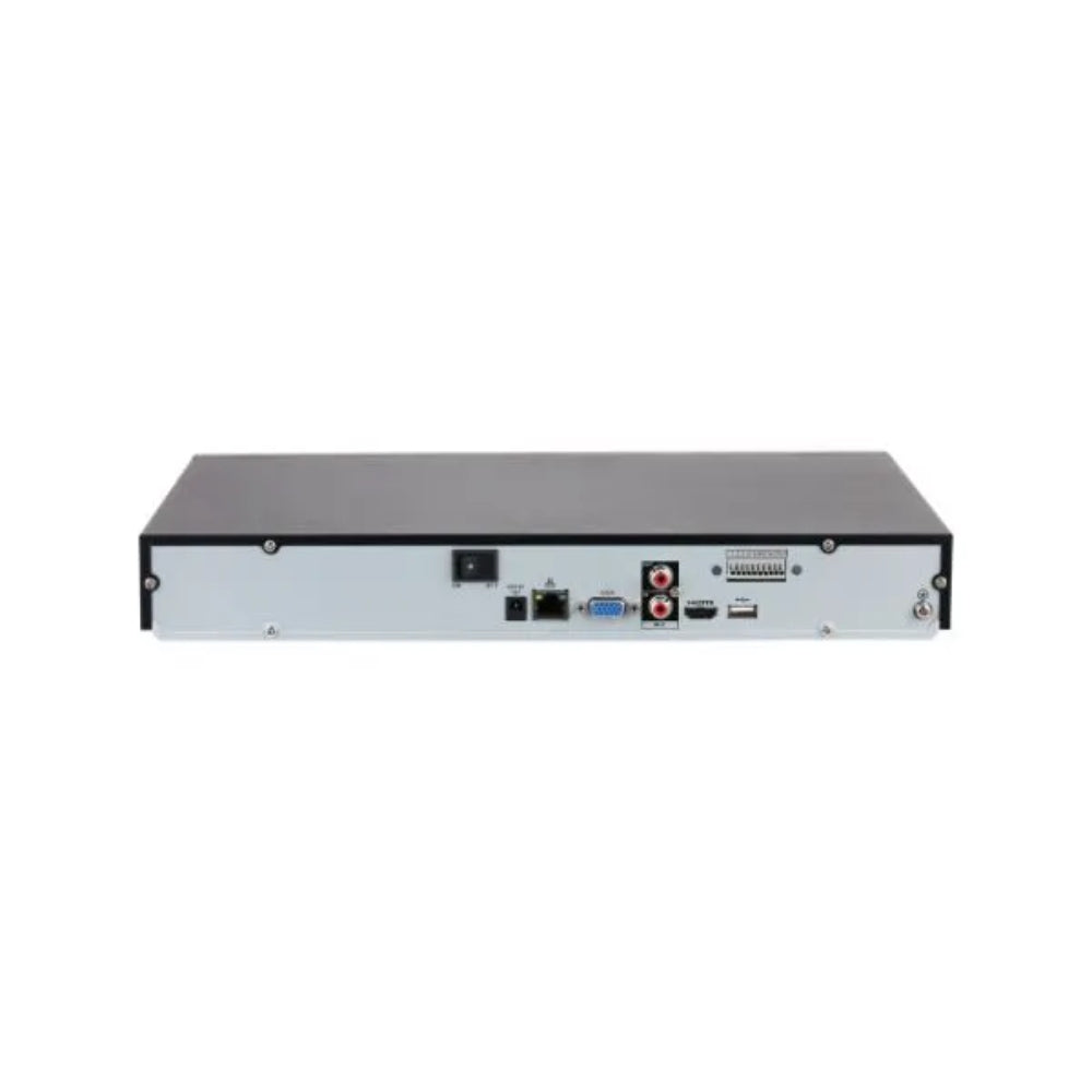 Grabador IP Dahua de 32 Canales Wizsense SMD Plus Proteccion Perimetral IVS Mapa de Calor 2xHDD hasta 16TB 1xHDMI 1xVGA 2xUSB 1xRJ45 Gigabit Audio 1I/1O Alarma 4I/2O DHI-NVR4232-EI