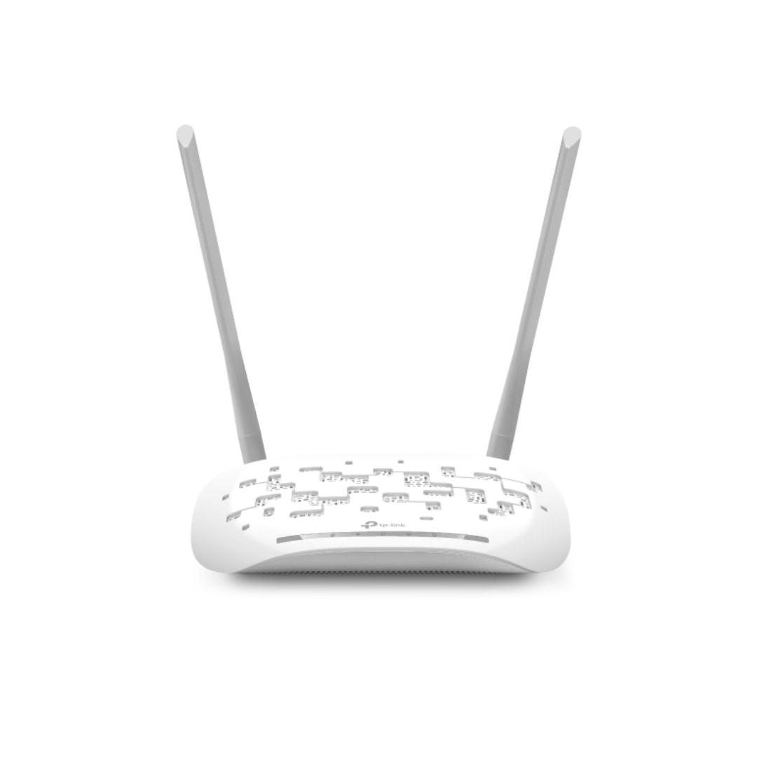 Modem Router Inalambrico TP-Link N300 ADSL2+ 2 Antenas Externas 5dBi 4xLAN 1xWAN QoS TD-W8961N