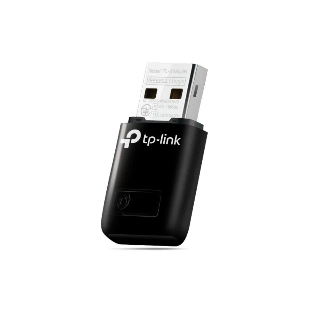 Adaptador USB TP-Link a WiFi 802.11 B/G/N hasta 300Mbps USB 2.0 Antena Integrada TL-WN823N