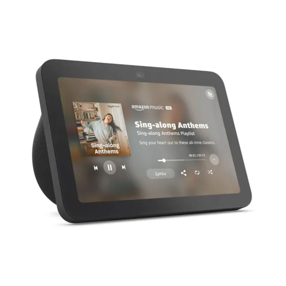 Asistente Virtual Amazon Echo Show 5 3ra Gen Pantalla Tactil 8" Camara Frontal 13MP WiFi Doble Banda Hub Zigbee color Negro R85SD6-BK