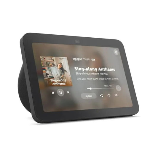 Asistente Virtual Amazon Echo Show 5 3ra Gen Pantalla Tactil 8" Camara Frontal 13MP WiFi Doble Banda Hub Zigbee color Negro R85SD6-BK