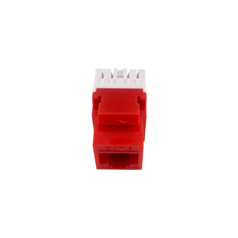 Keystone Jack Dimax Cat6 Cumple ISO IEC 11801 TIA EIA 568C color Rojo C848