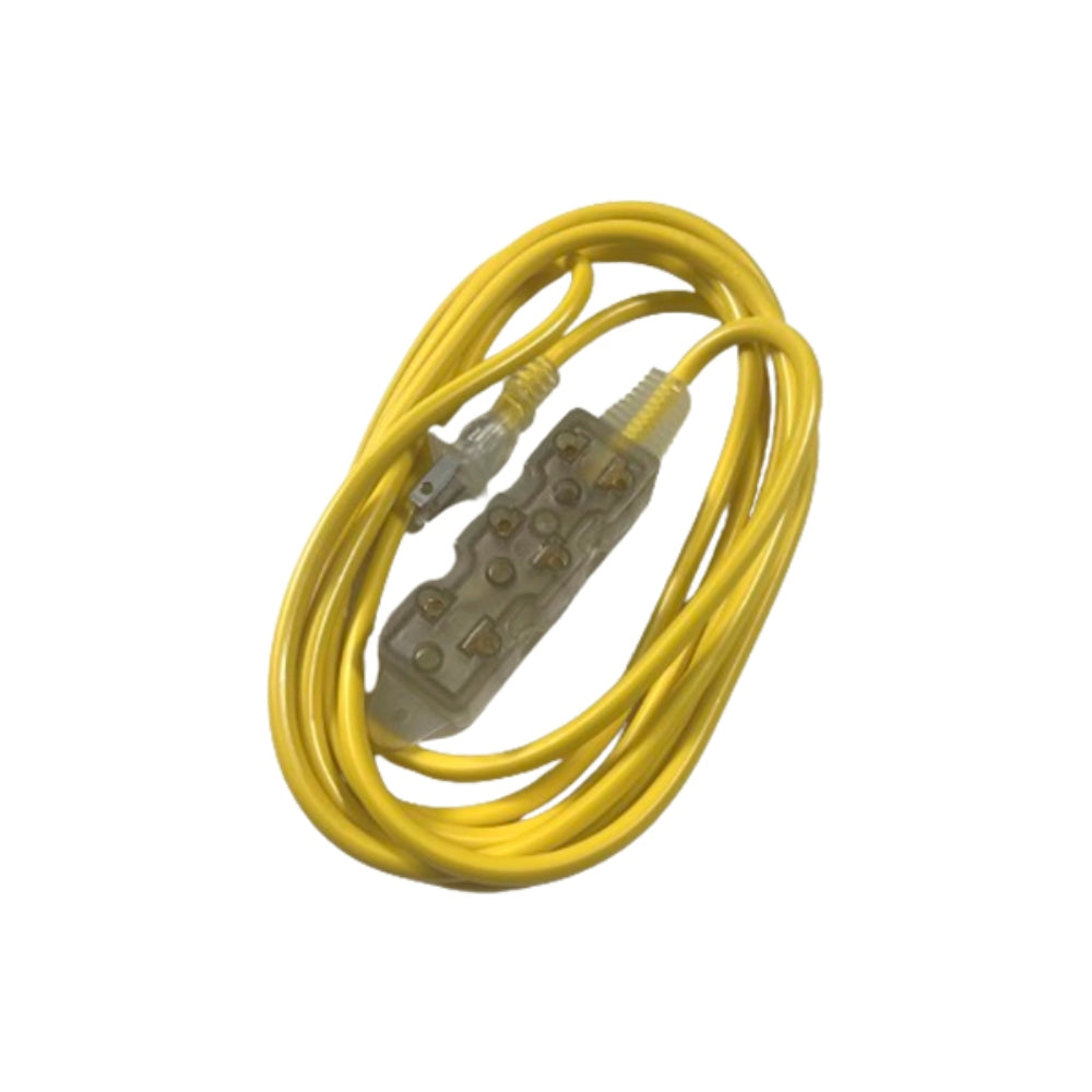 Extension Universal Dimax 5M Flexible con 3 Enchufes Universales Tipo B maximo 10Amp Clavija Plana R304