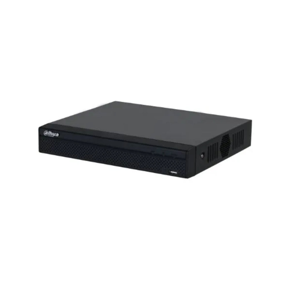 Grabador Dahua NVR 8 Canales con 8 puertos PoE 4K Soporta Camara 12MP 4CH SMD plus 1xHDD hasta 20TB 1xHDMI 1xVGA 1xUSB 1xRJ45 Audio 1I/1O DHI-NVR2108HS-8P-4KS3