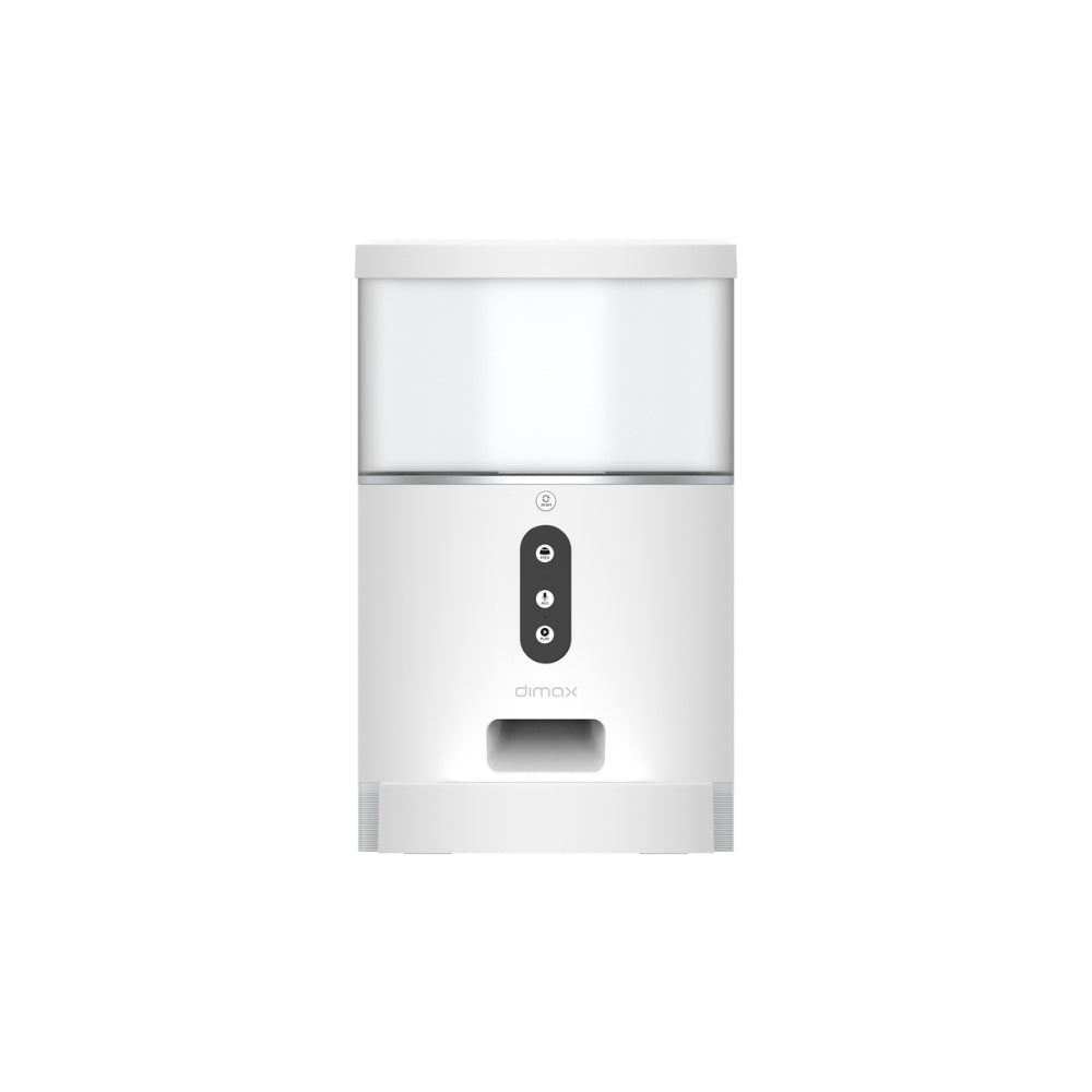 Alimentador Dimax Inteligente para Mascota Capacidad 4 Litros Comida Seca de 2 a 10mm WiFi Notificacion por APP Grabadora de Voz G110