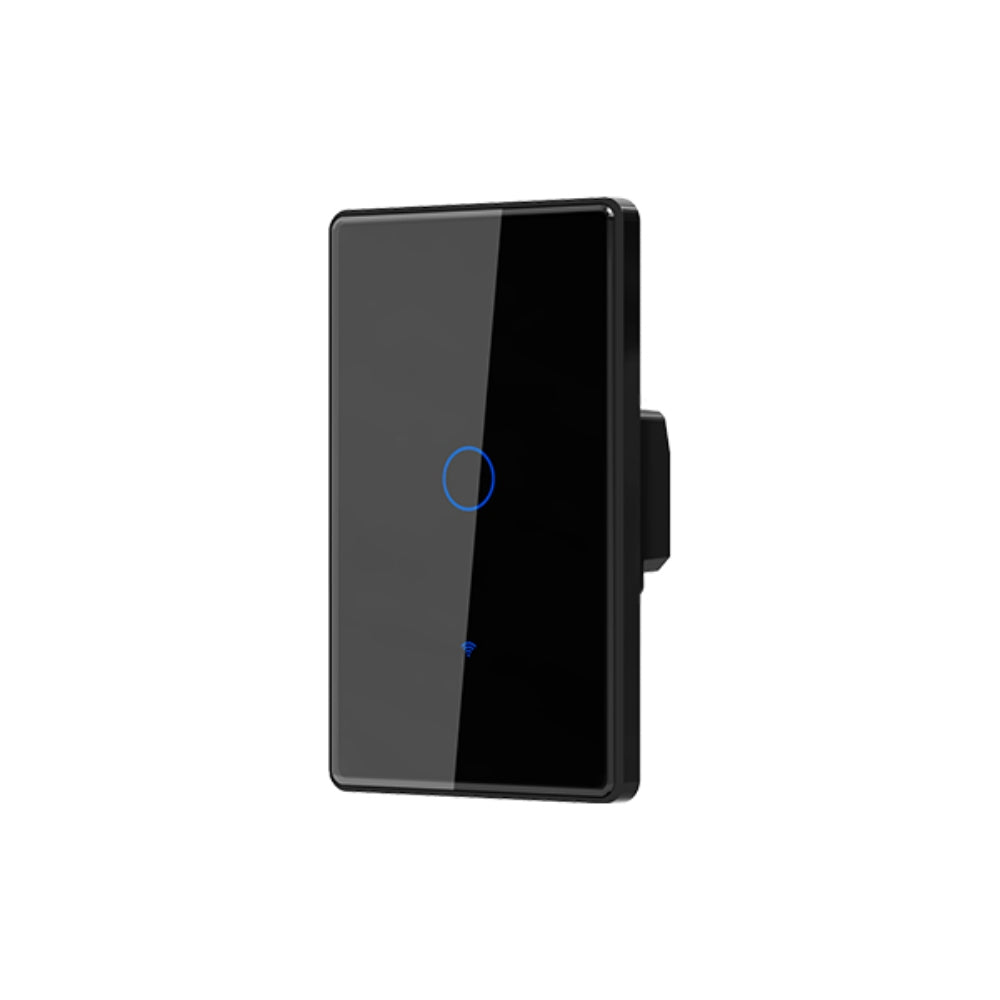 Interruptor Dimax de 1 Punto Smart WiFi 2.4GHz Control por Voz Alexa y Google color Negro H360