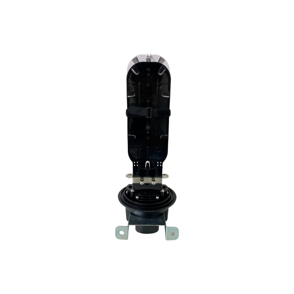 Mufla Dimax Caja de Empalme Domo para Exteriores 1 Entrada 3 Salidas 4 Bandejas para Fusion 144 Nucleos IP68 C730