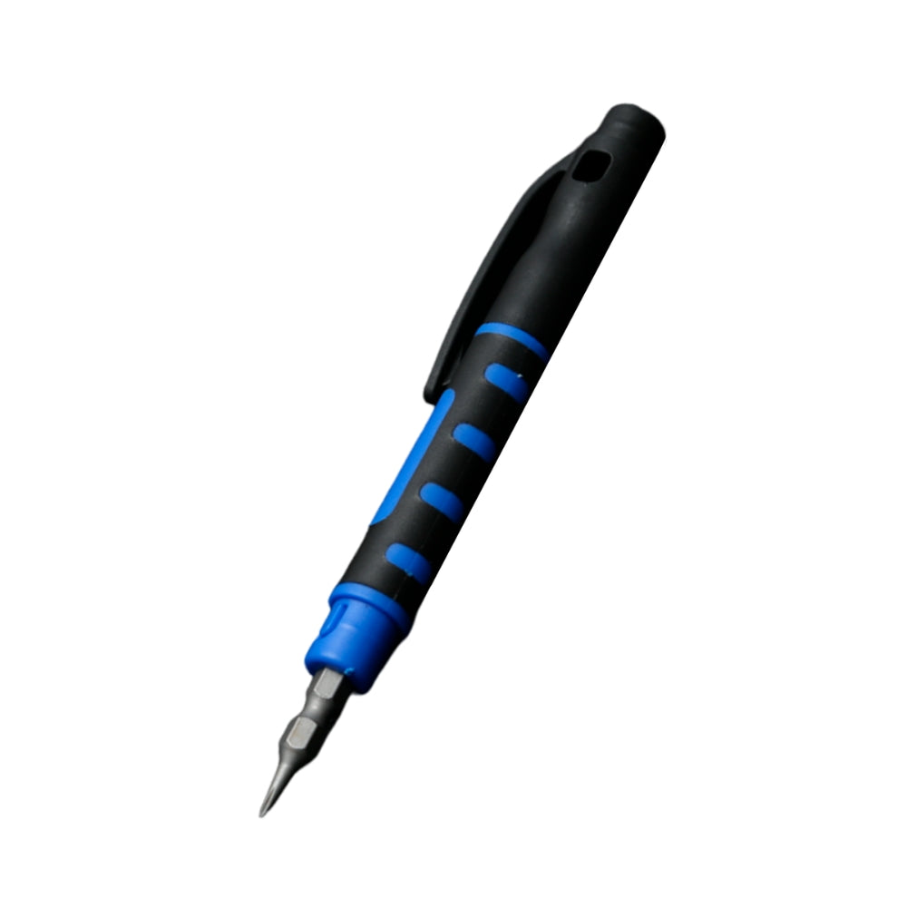 Destornillador Dimax estilo Boligrafo 4en1 Mango PVC Compacto y Portable Y001